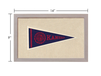 Americana Memories Vintage Pennants and Memorabilia Vintage University of Kansas Pennant