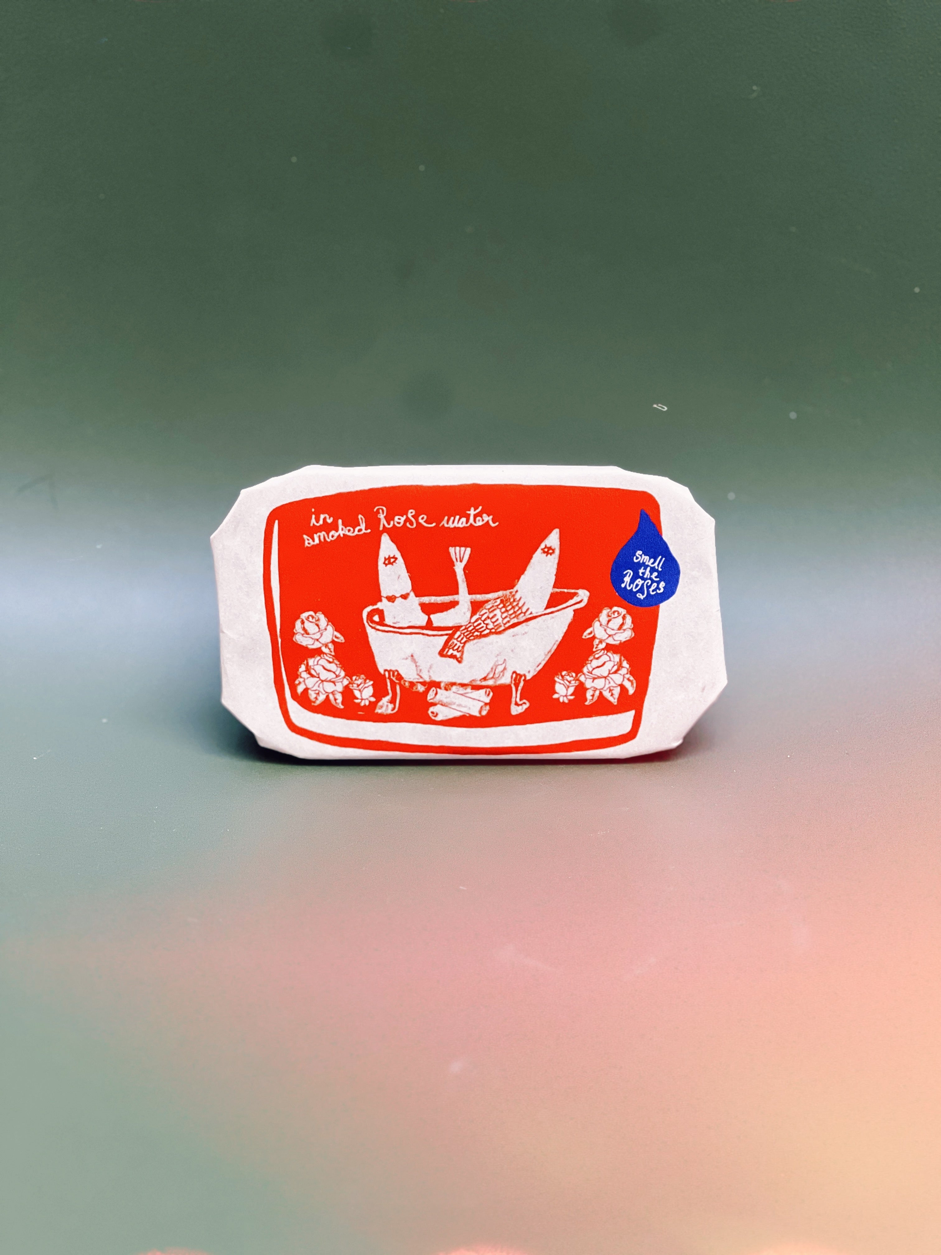 Tinned Fish Candle - Smoked Rose Water (Roses and Campfire Scented) - My American Goods