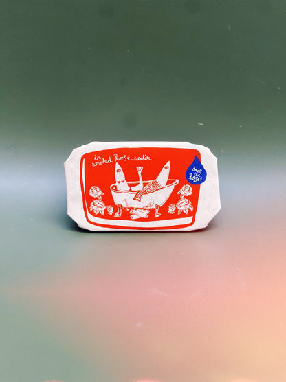Tinned Fish Candle - Smoked Rose Water (Roses and Campfire Scented) - My American Goods