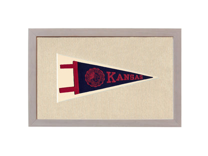Americana Memories Vintage Pennants and Memorabilia Vintage University of Kansas Pennant