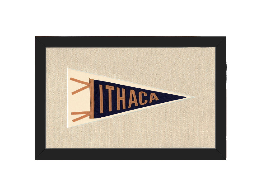 Americana Memories Vintage Pennants and Memorabilia Handmade Ithaca Pennant