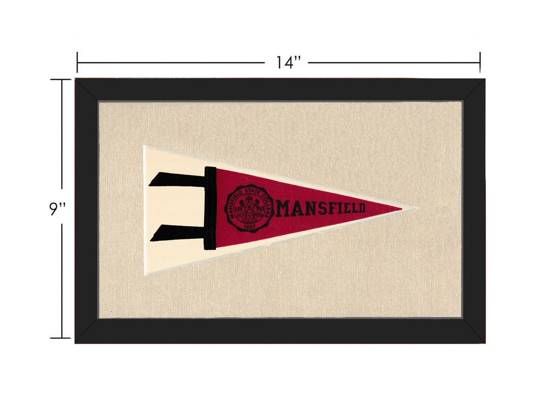 Vintage Mansfield State College Pennant