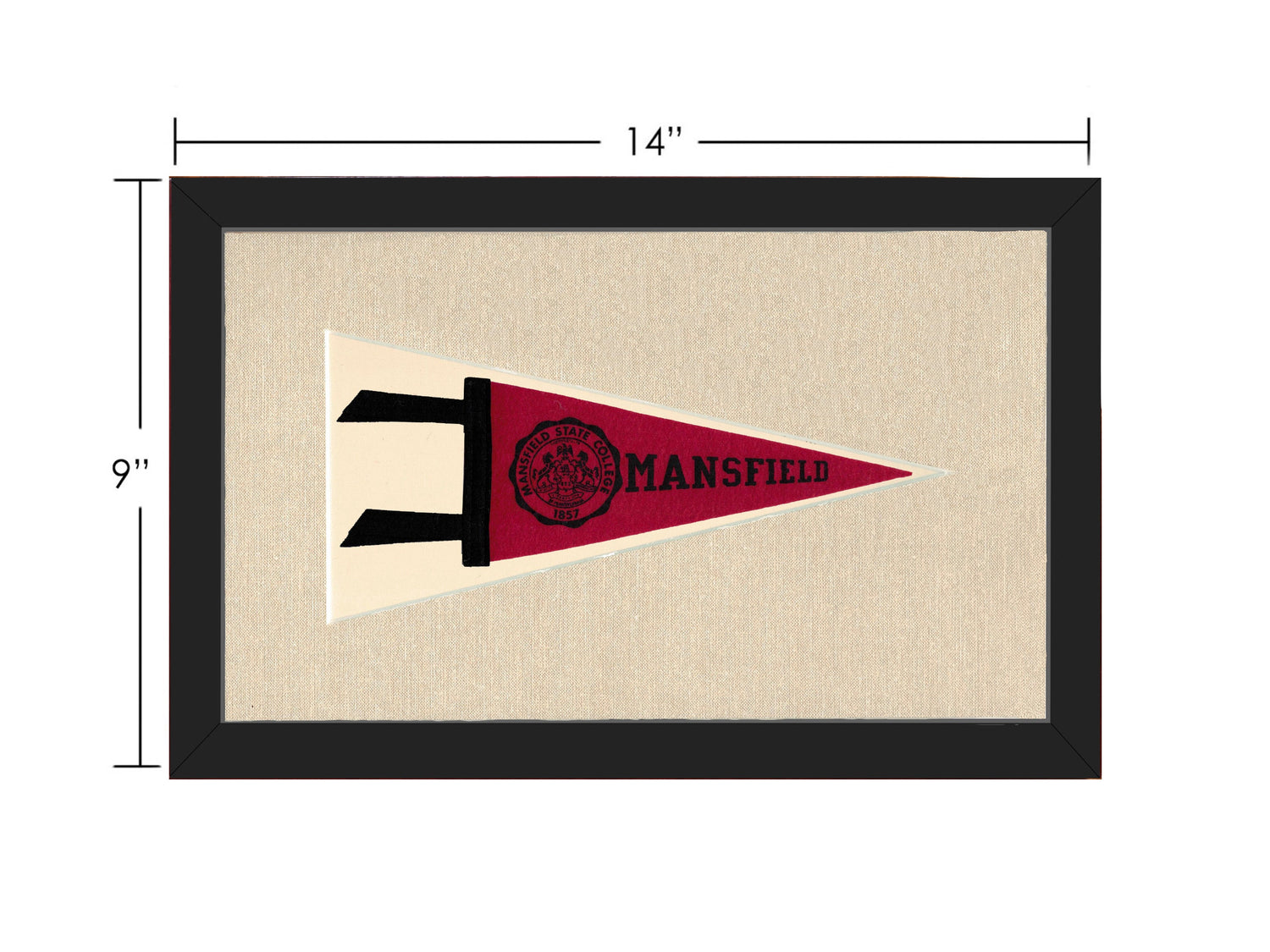 Vintage Mansfield State College Pennant