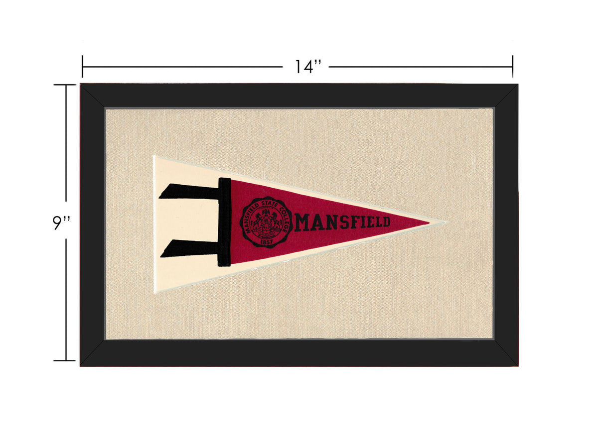 Vintage Mansfield State College Pennant
