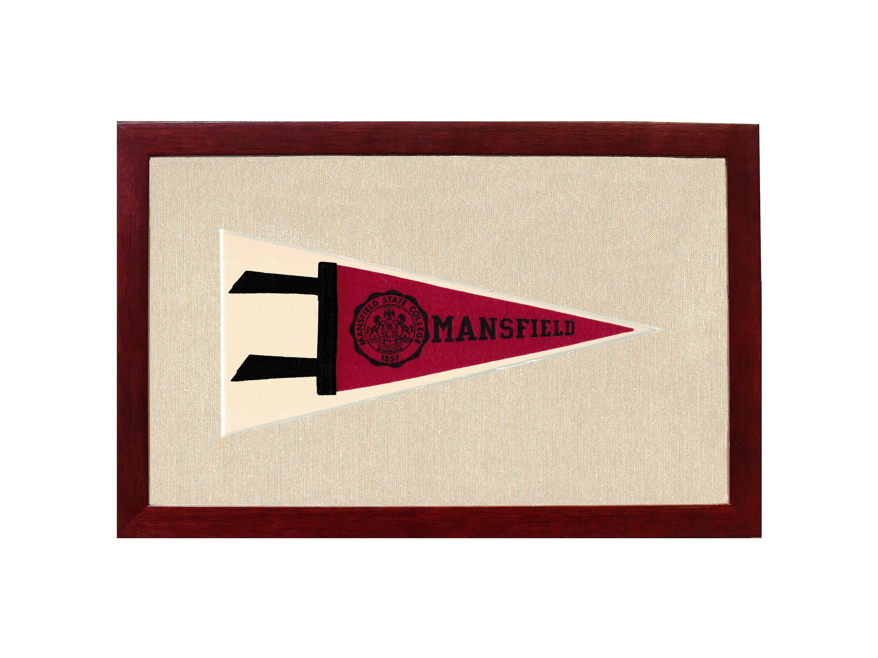 Vintage Mansfield State College Pennant