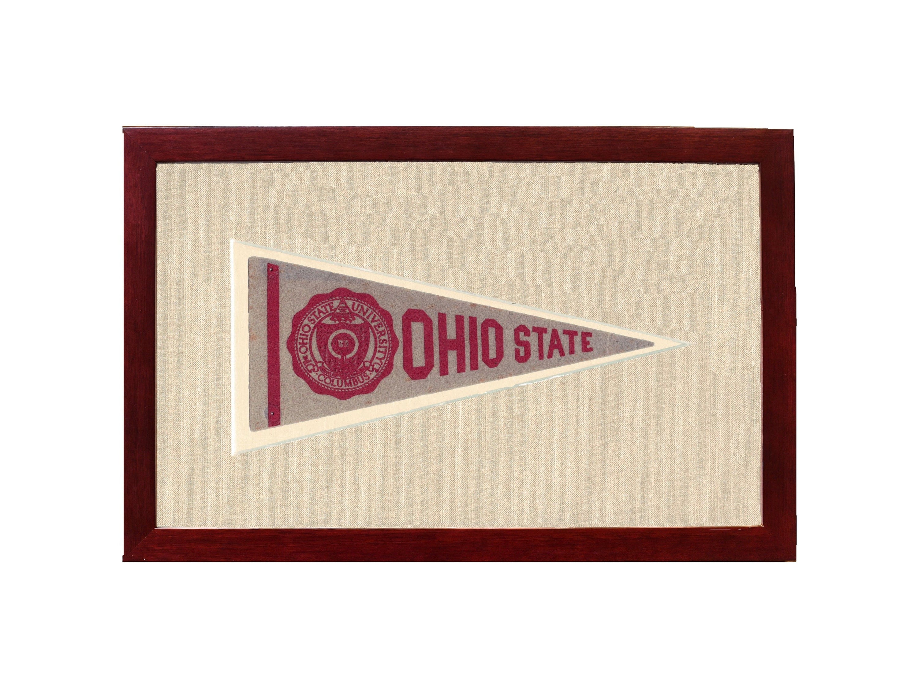 Americana Memories Vintage Pennants and Memorabilia Vintage Ohio State Pennant