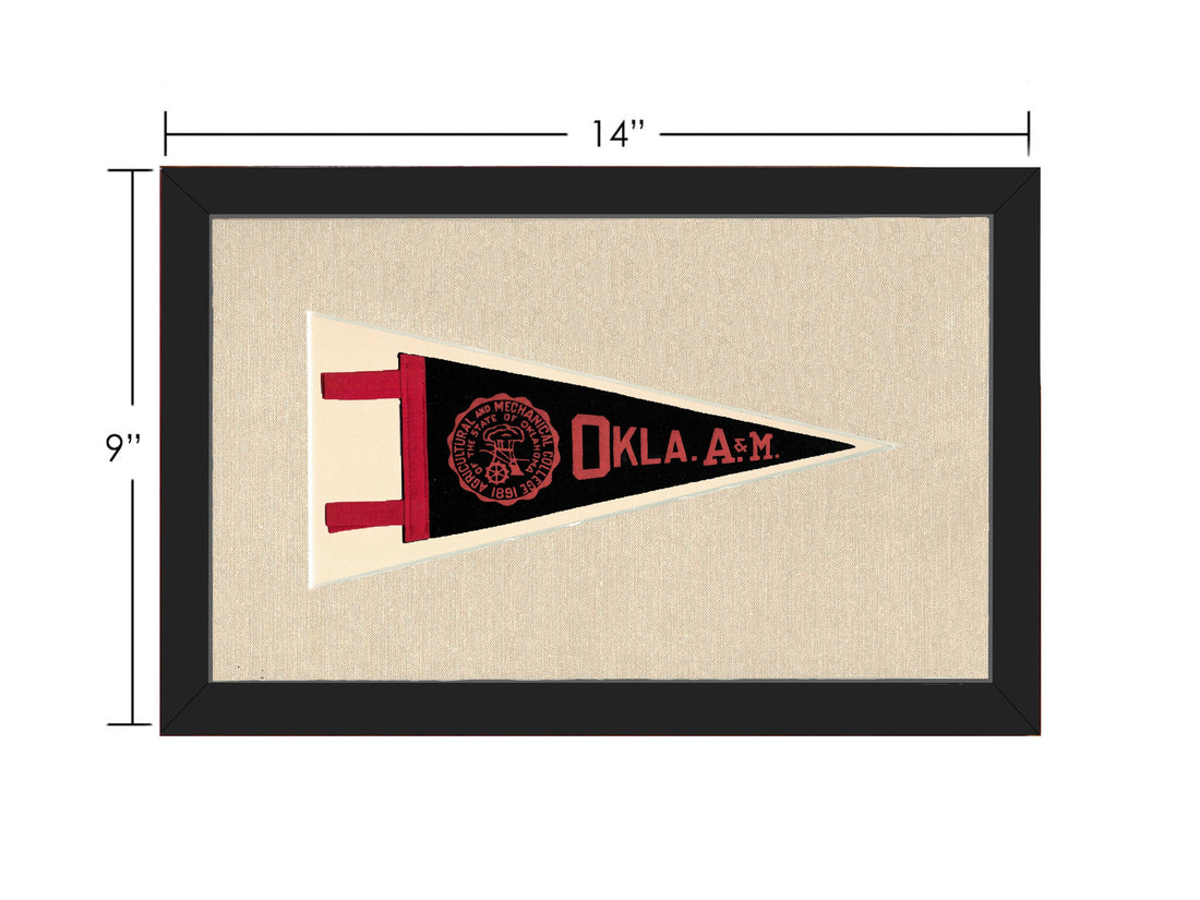 Vintage Oklahoma A&amp;M Pennant