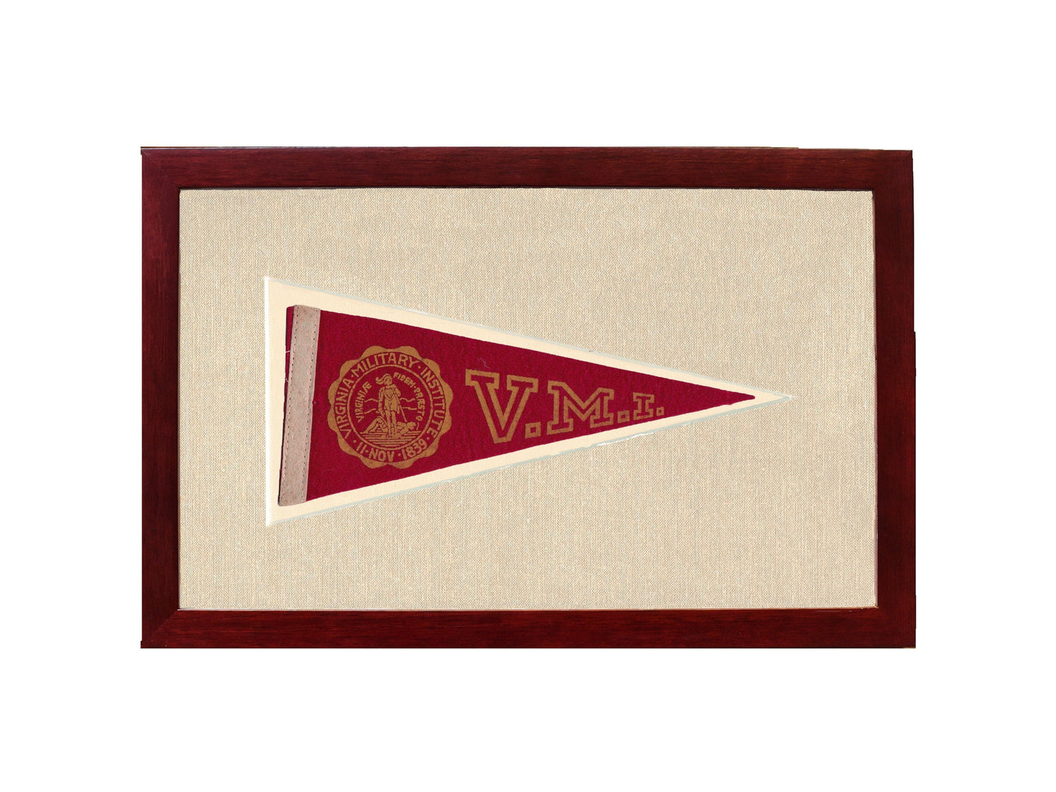 Americana Memories Vintage Pennants and Memorabilia Vintage Virginia Military Institute Pennant
