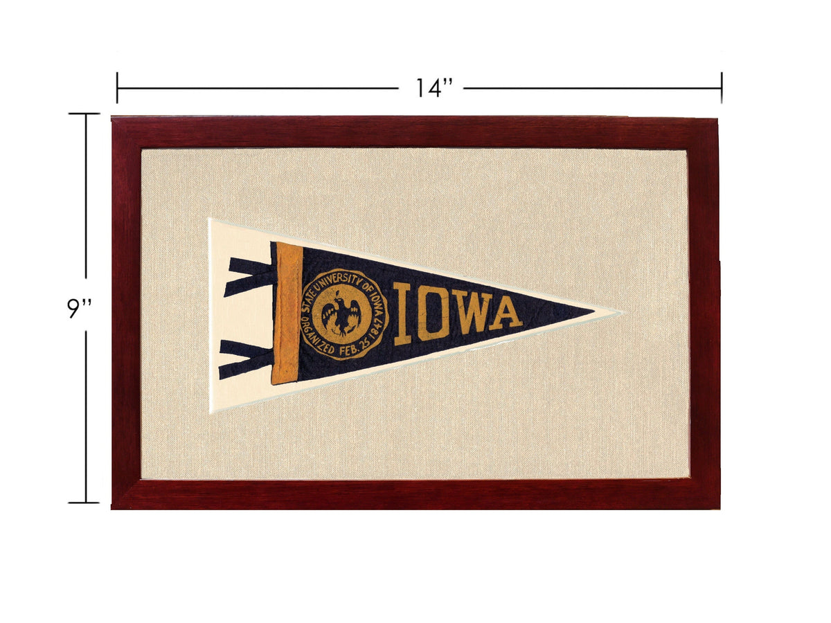Americana Memories Vintage Pennants and Memorabilia Vintage University of Iowa Pennant