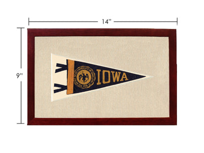 Americana Memories Vintage Pennants and Memorabilia Vintage University of Iowa Pennant