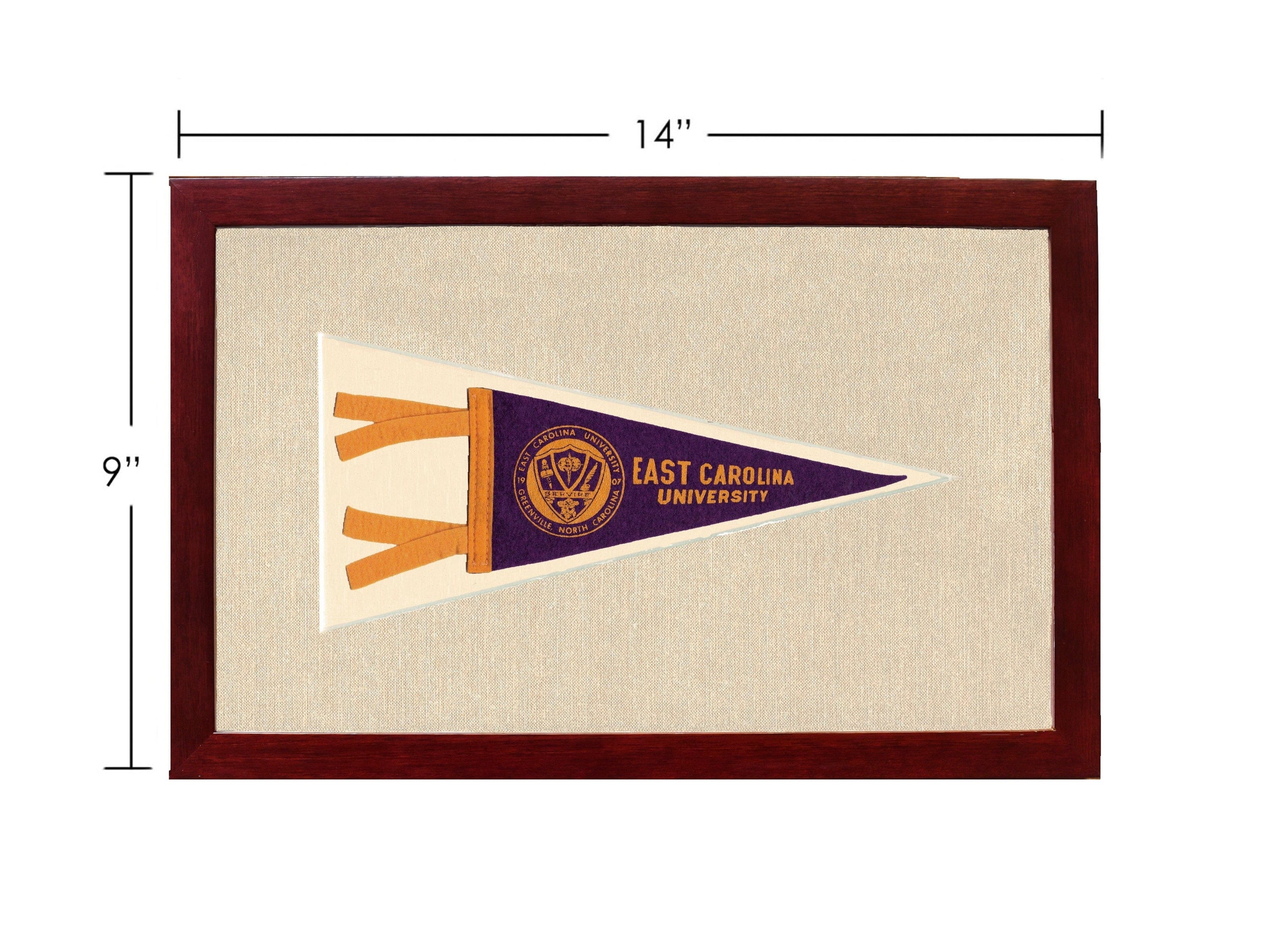 Americana Memories Vintage Pennants and Memorabilia Vintage East Carolina University Pennant