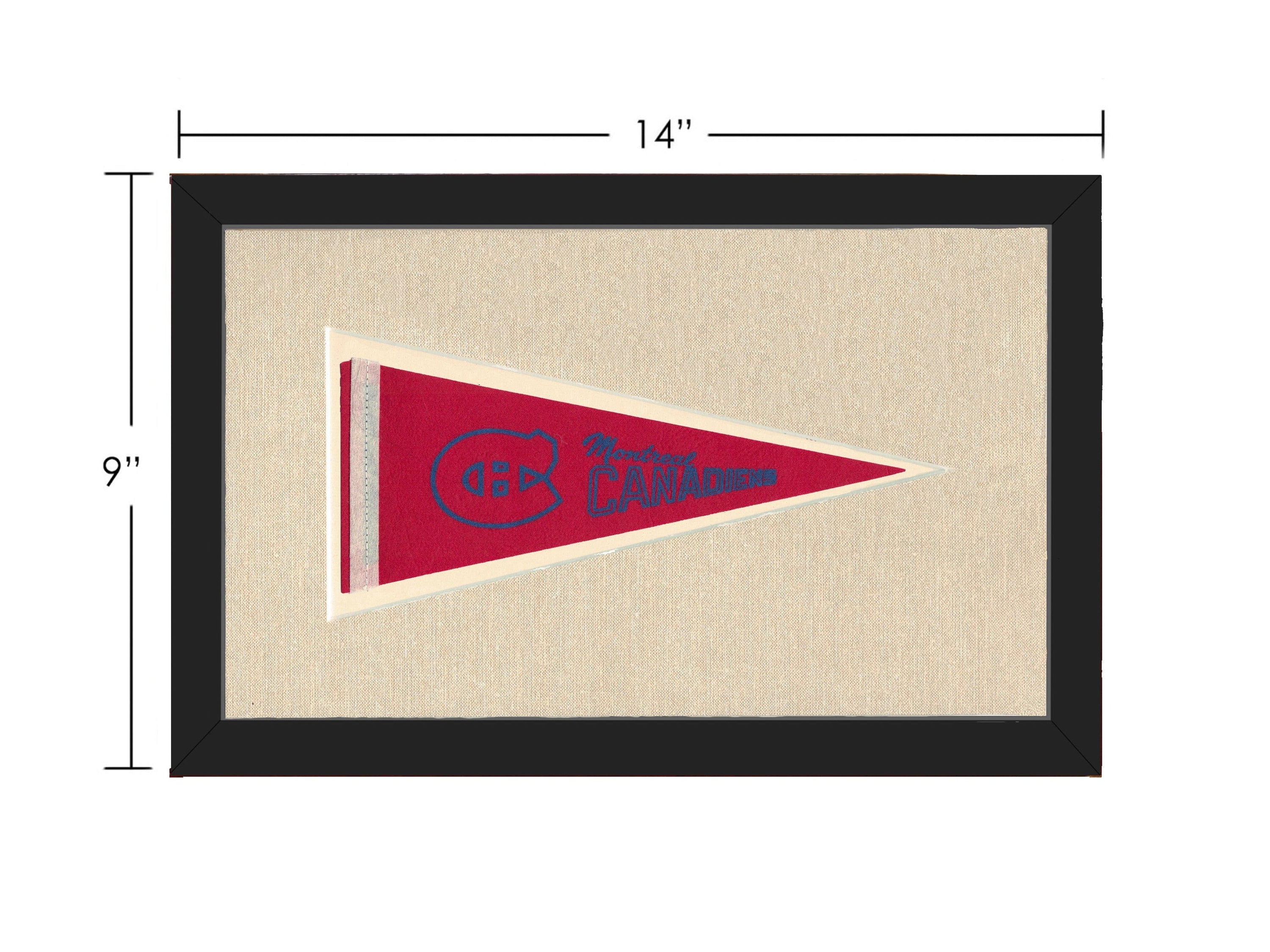 Americana Memories Vintage Pennants and Memorabilia Vintage Montreal Canadiens Pennant