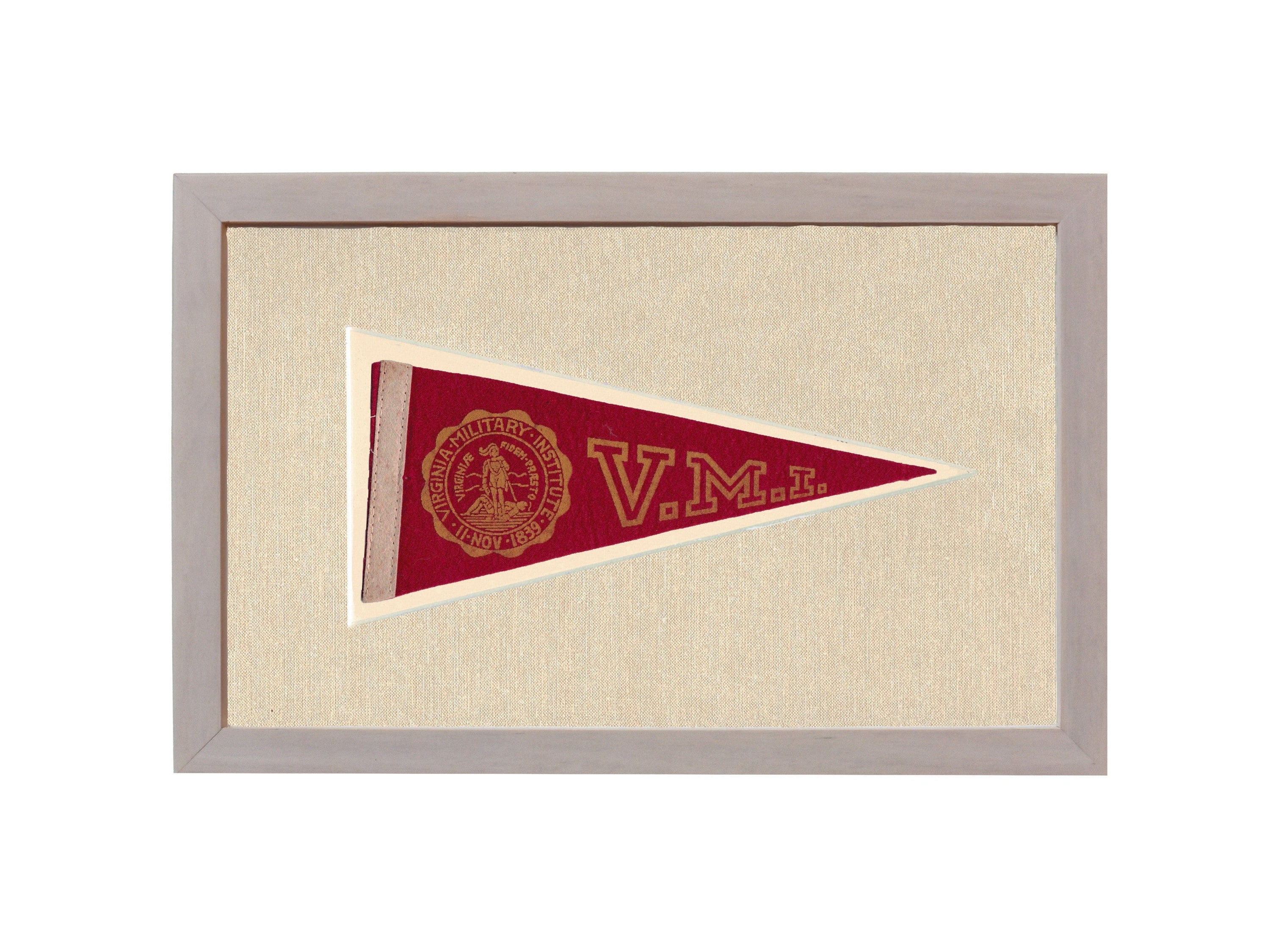 Americana Memories Vintage Pennants and Memorabilia Vintage Virginia Military Institute Pennant