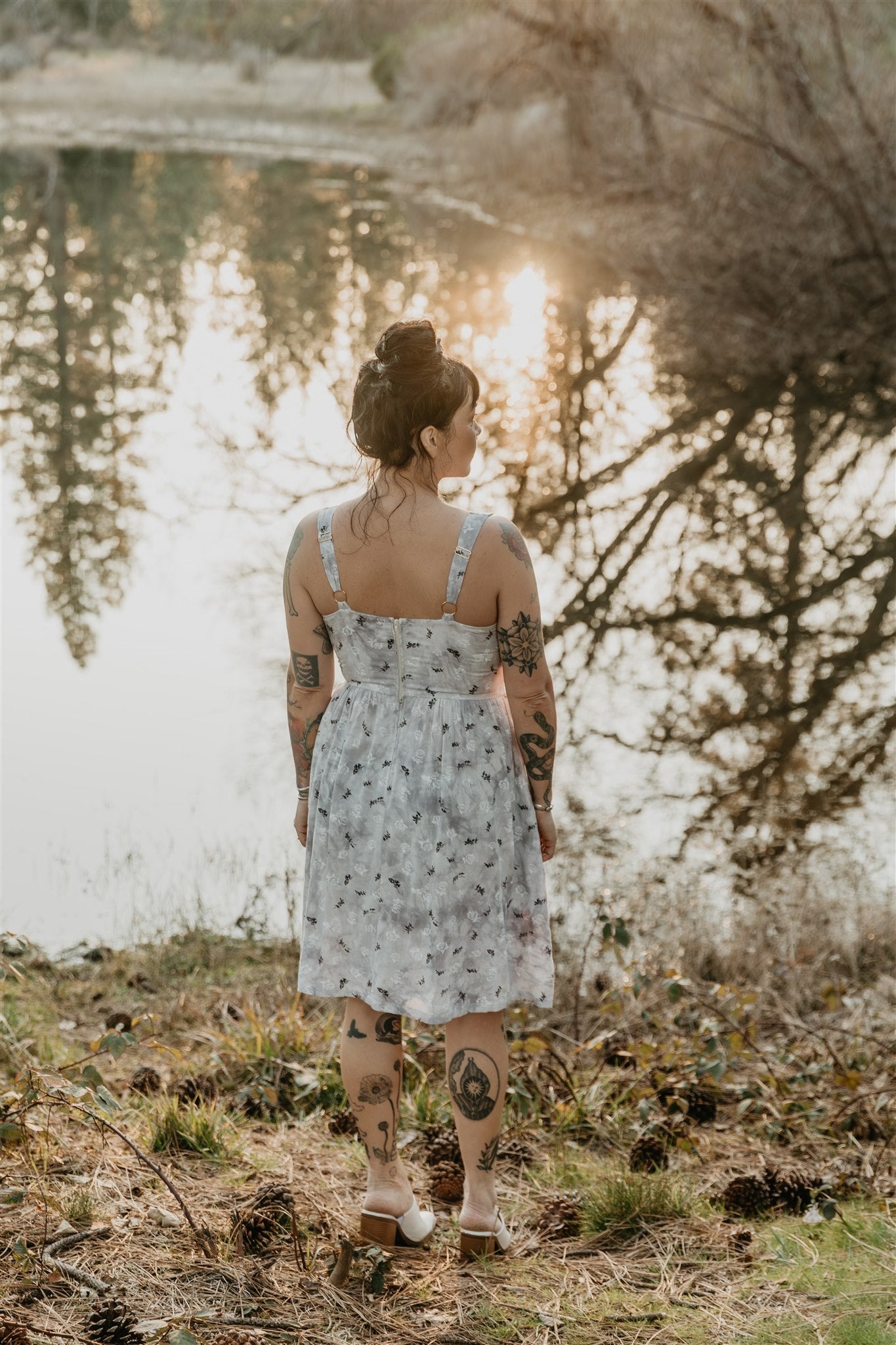 Agnes dress in Lavender Rose Cloud Challis