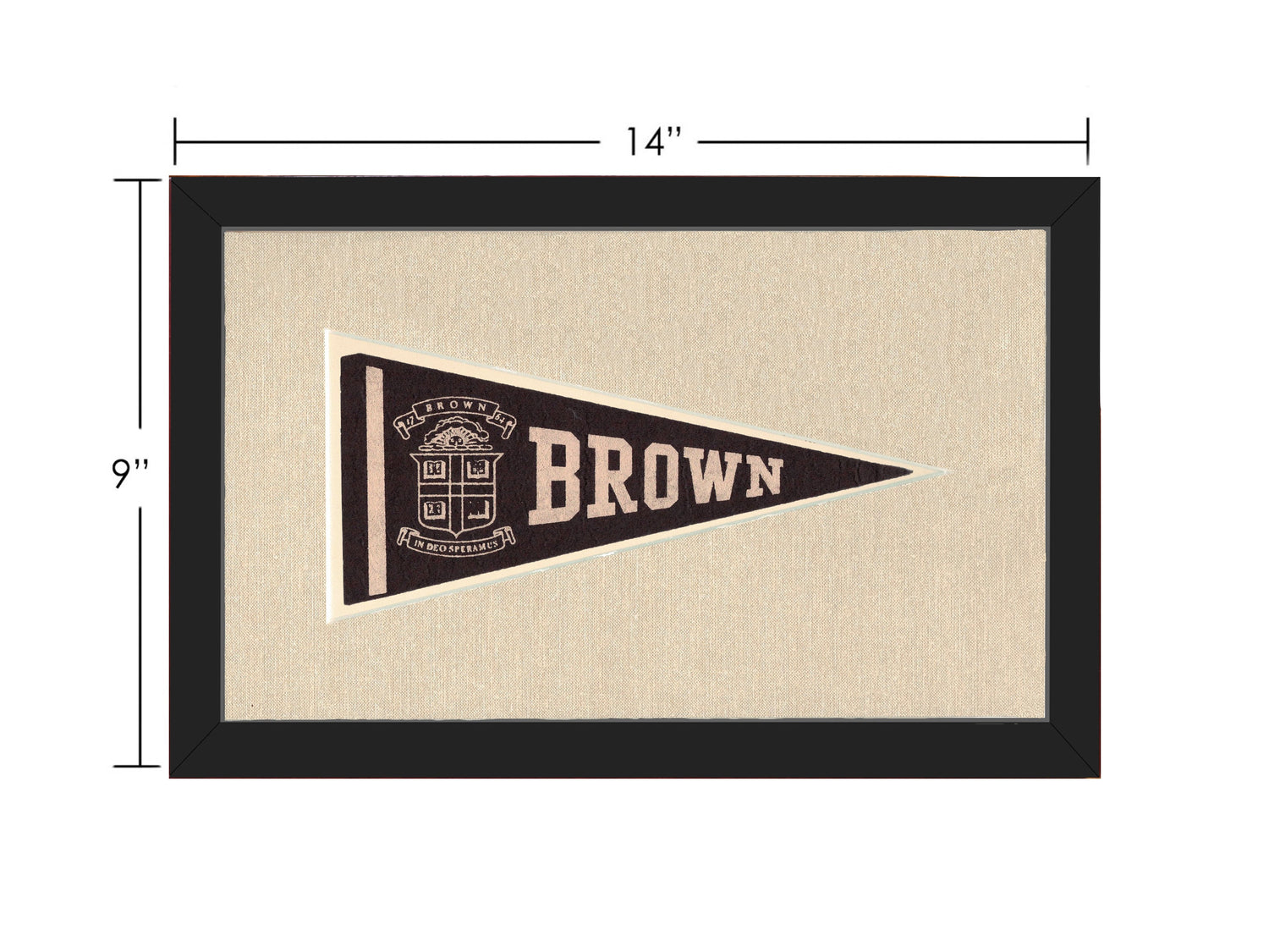 Vintage Brown Pennant