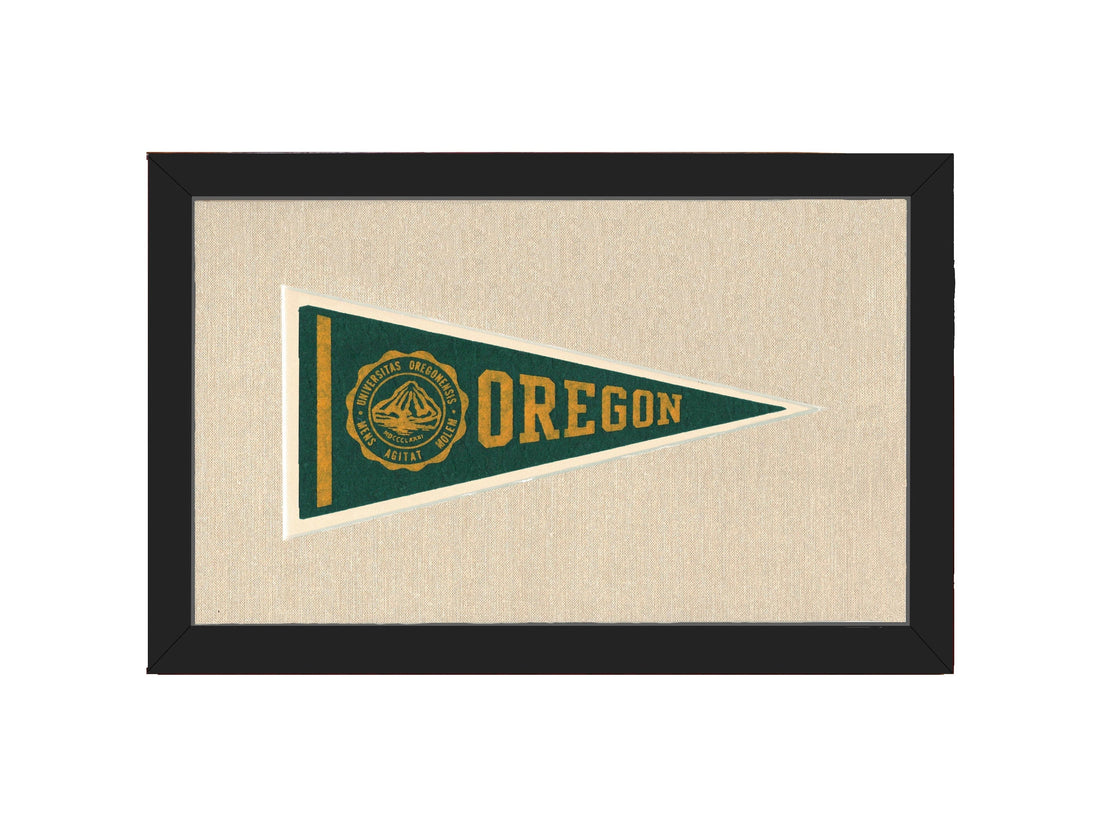 Americana Memories Vintage Pennants and Memorabilia Vintage University of Oregon Pennant