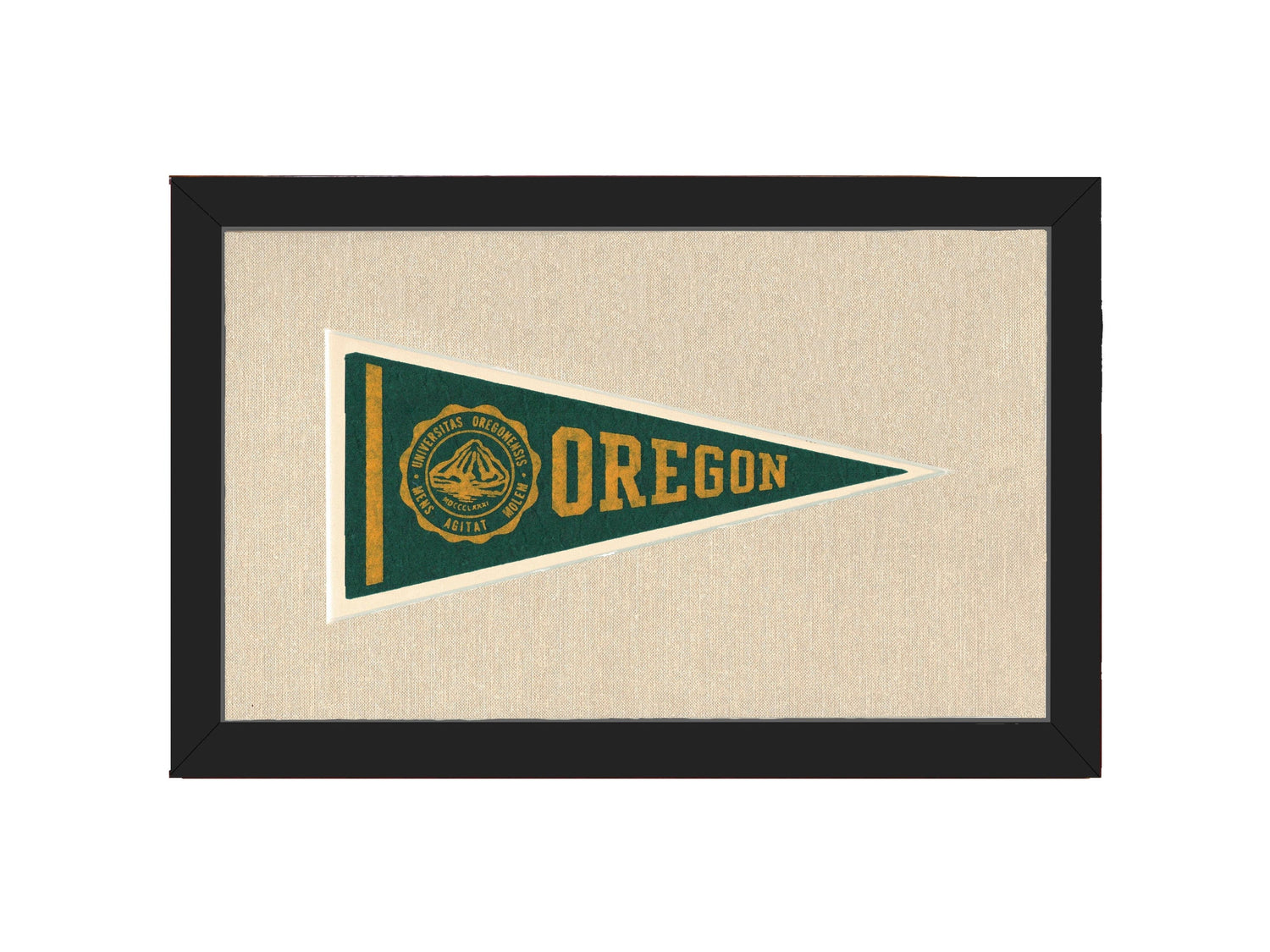 Americana Memories Vintage Pennants and Memorabilia Vintage University of Oregon Pennant