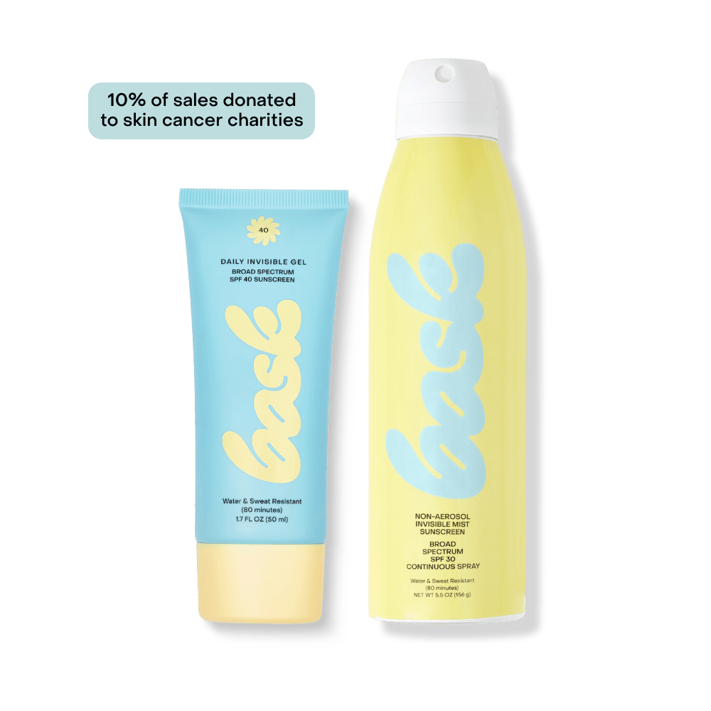 Bask Suncare Reef Safe Sunscreen Invisible Gel + SPF 30 Spray Feel Good Bundle