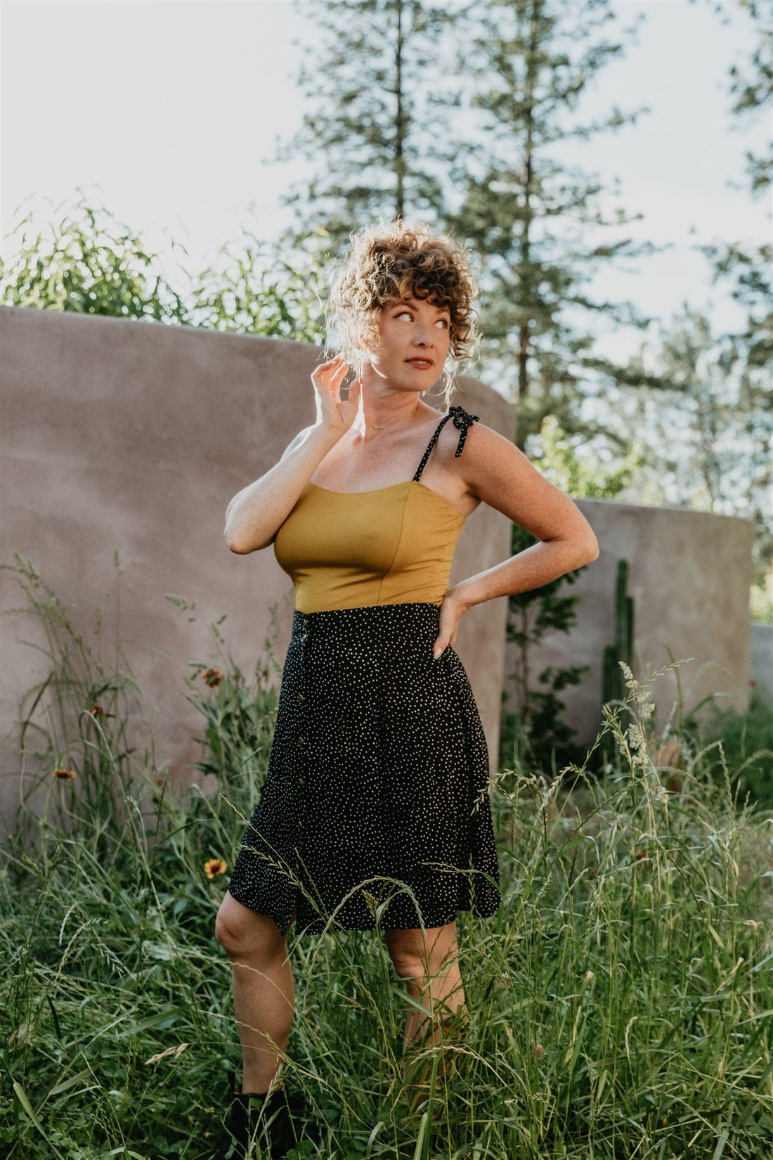 Field Day Top Minnie Top in Mustard Modal