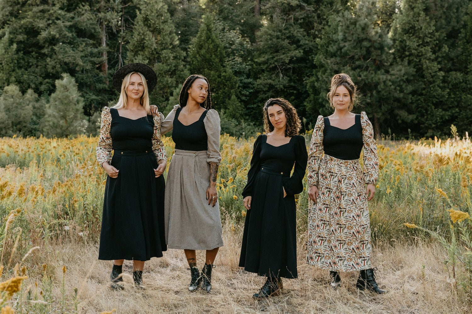 Rue Skirt in Cotton Tarot