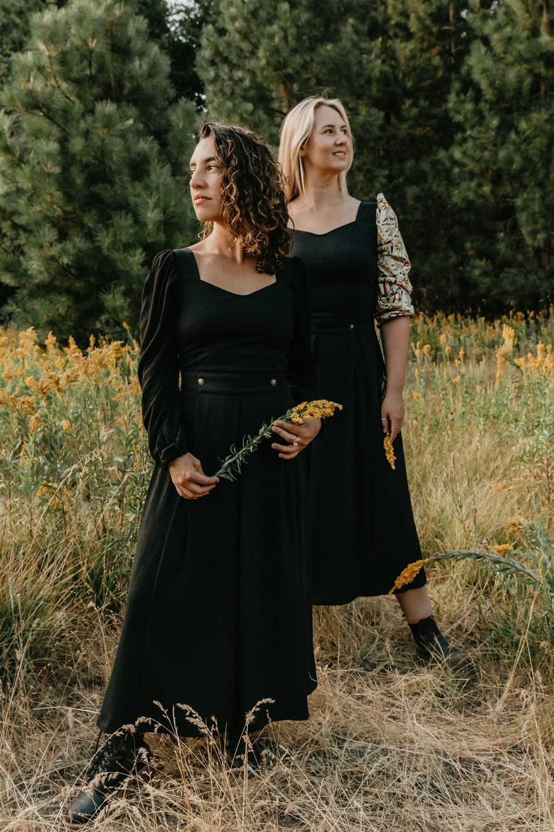 Field Day Skirt Rue Skirt in Black Crepe