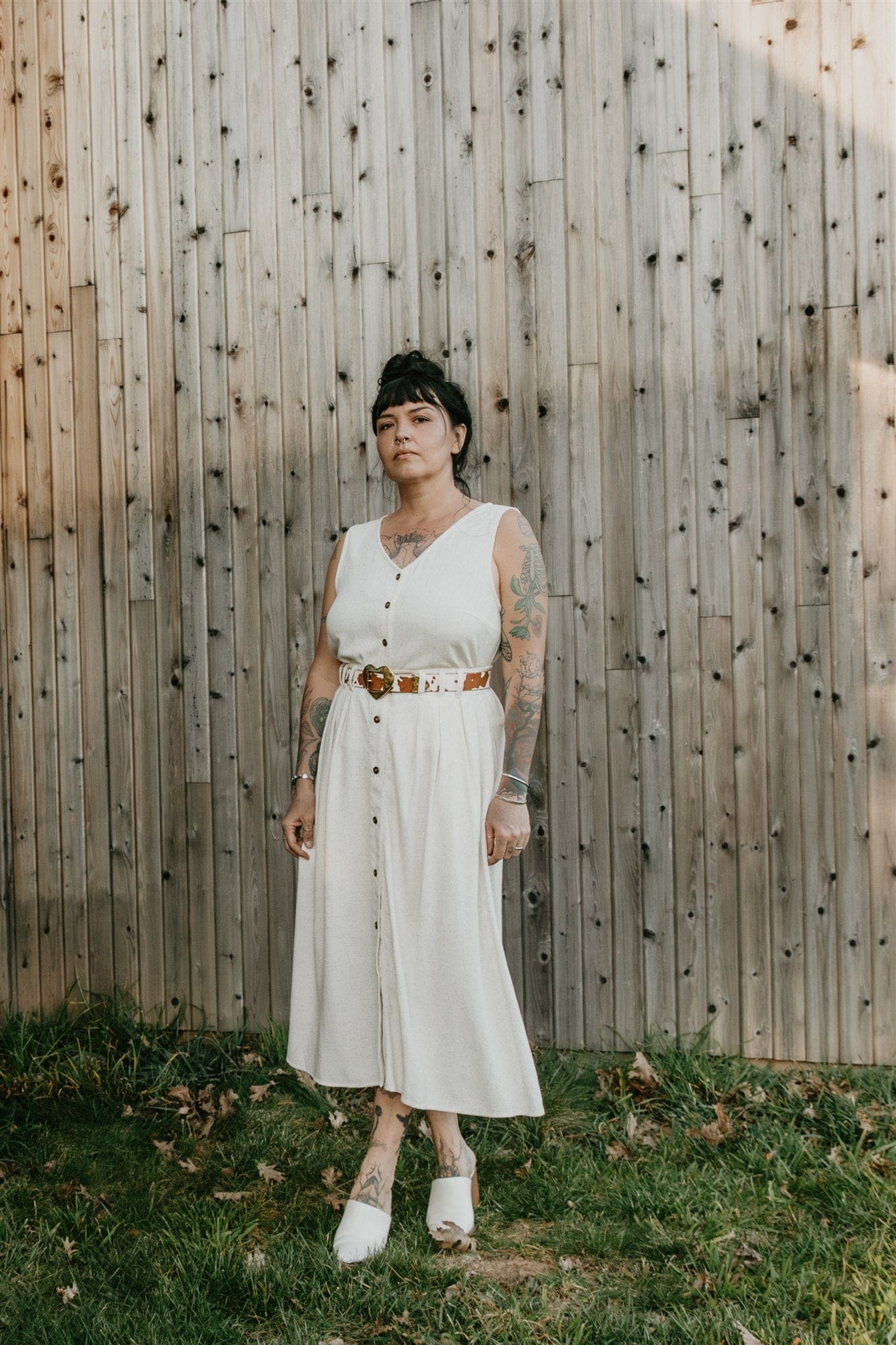 Field Day Skirt Trices Skirt in Textured Oat Irish Linen