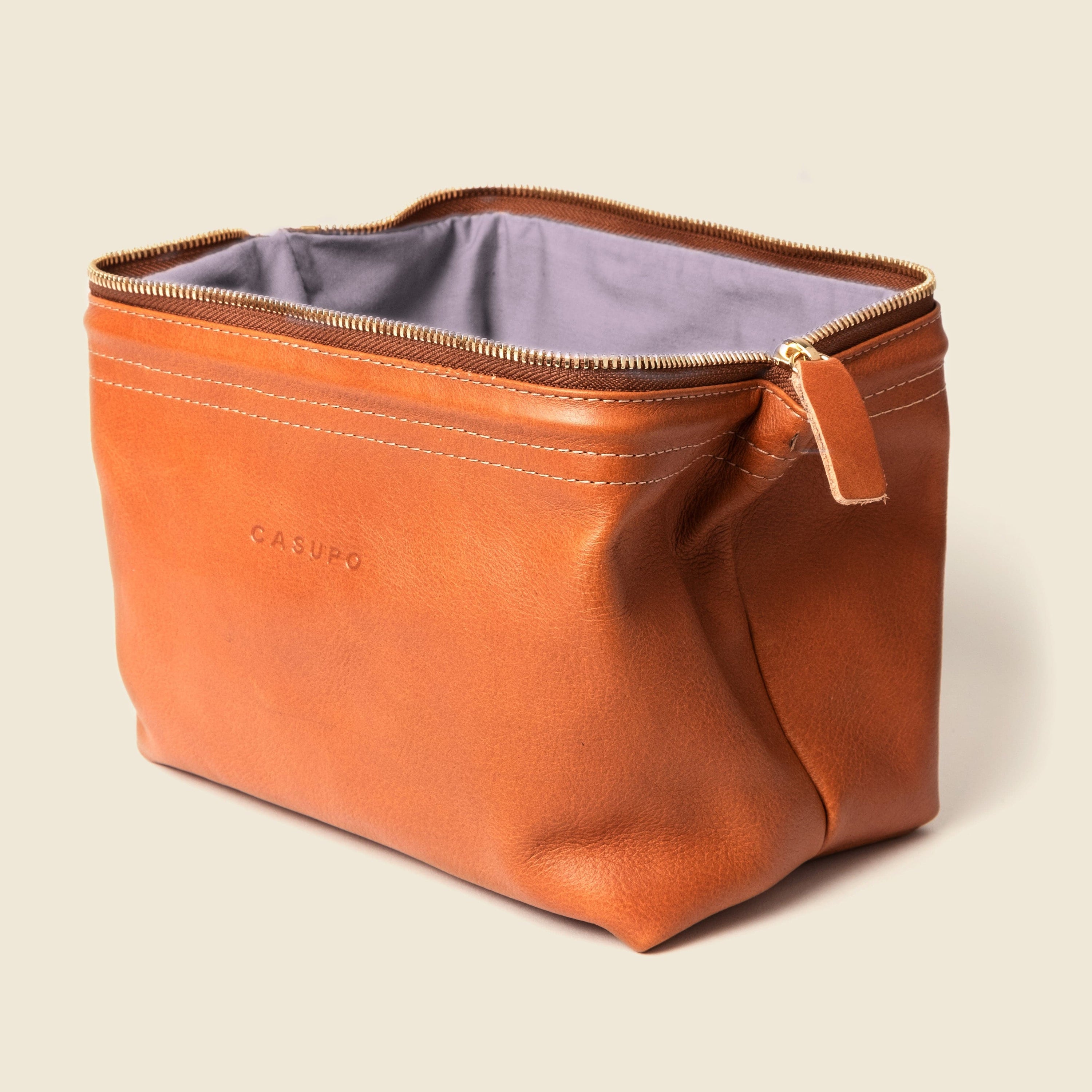 CASUPO Dopp Toiletry Bag Toiletry Travel Bag - Natural