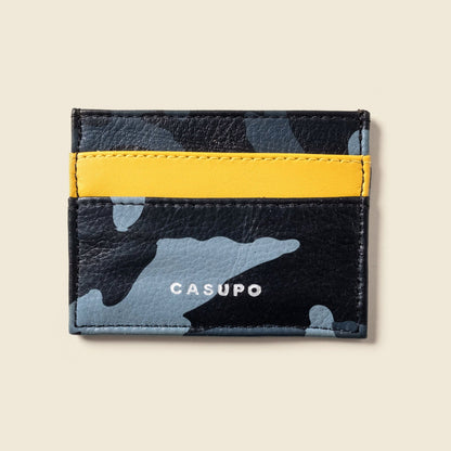 Slim Card Holder Wallet - Blue Camo