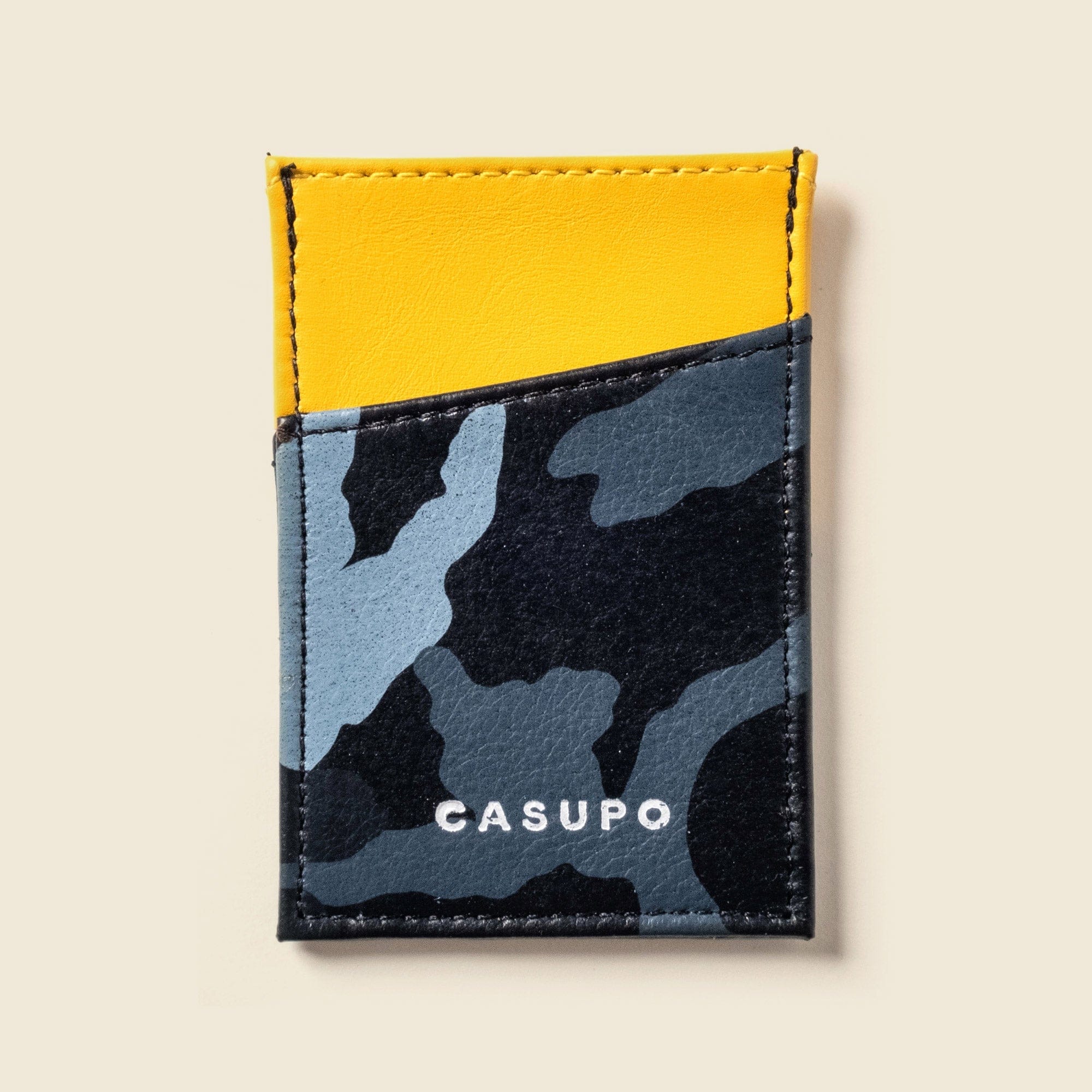 Minimalist Wallet - Blue Camo / Yellow