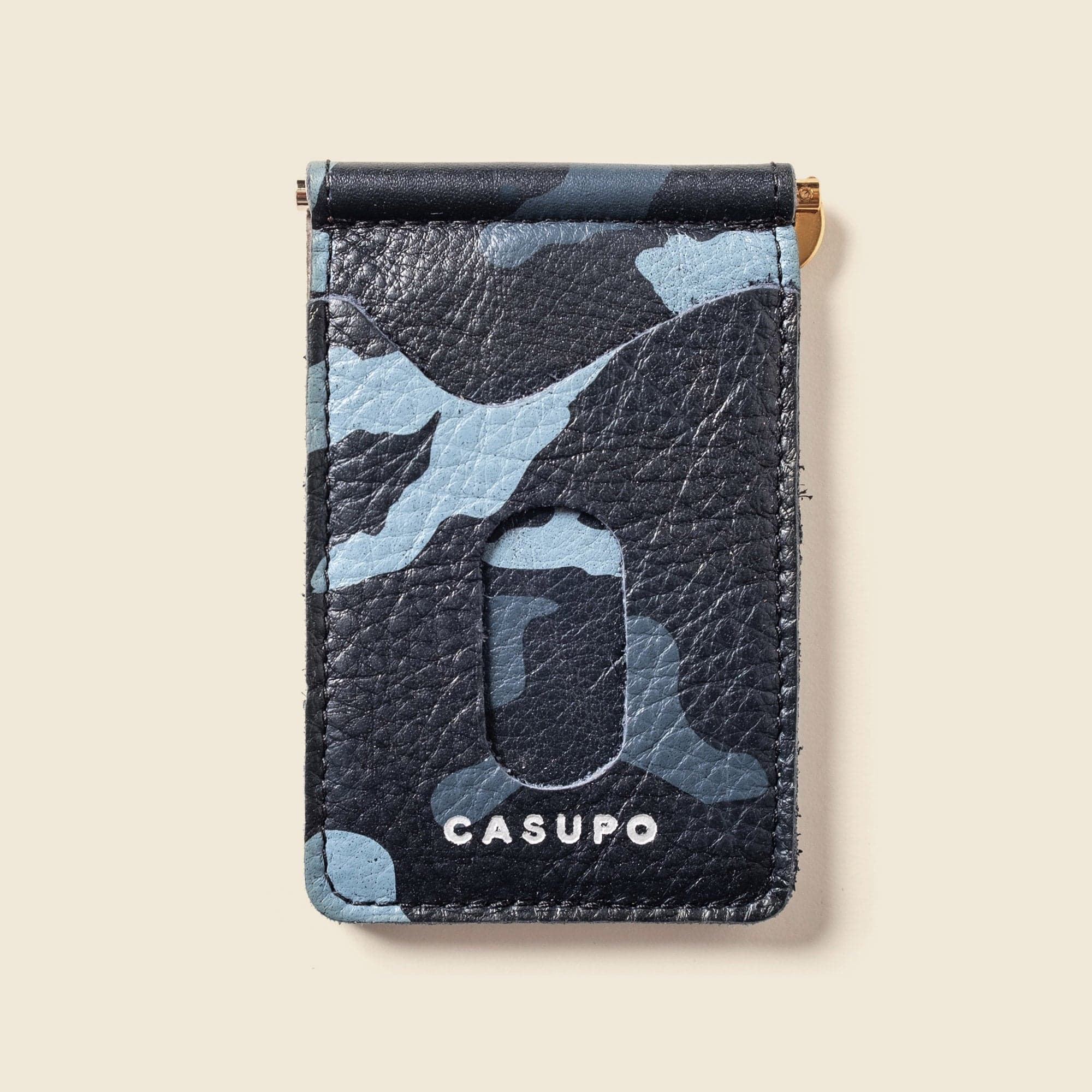 Money Clip Wallet - Blue Camo