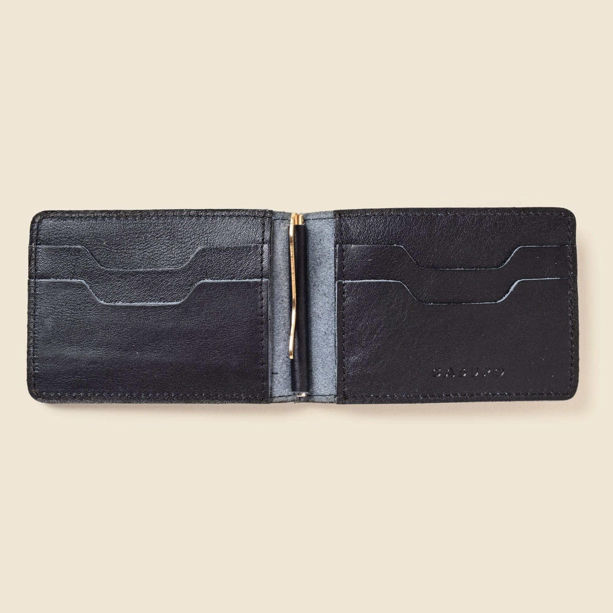 CASUPO Money Clip Wallet Bifold Money Clip Wallet - Black