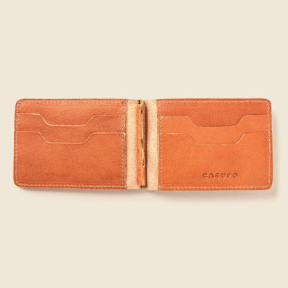 Bifold Money Clip Wallet - Natural
