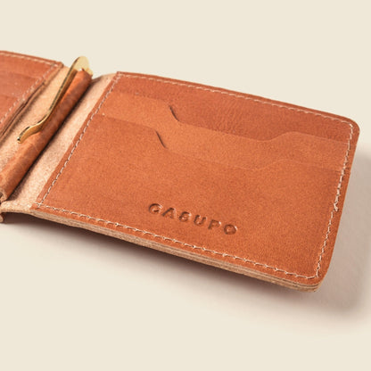 Bifold Money Clip Wallet - Natural