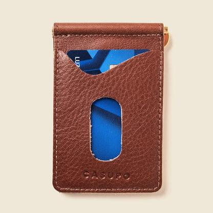 Money Clip Wallet - Chocolate
