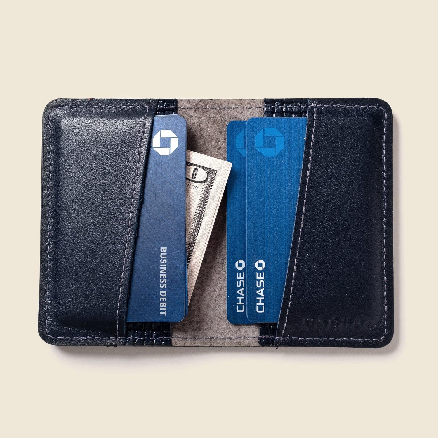 Compact Bifold with RFID Protection - Navy Limited Edition
