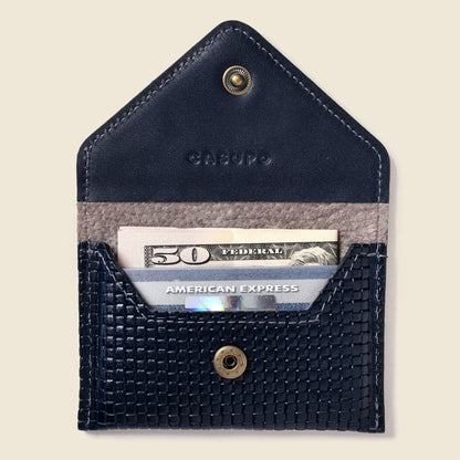 CASUPO Envelope Wallet Mini Envelope Wallet With RFID protection - Navy Limited Edition