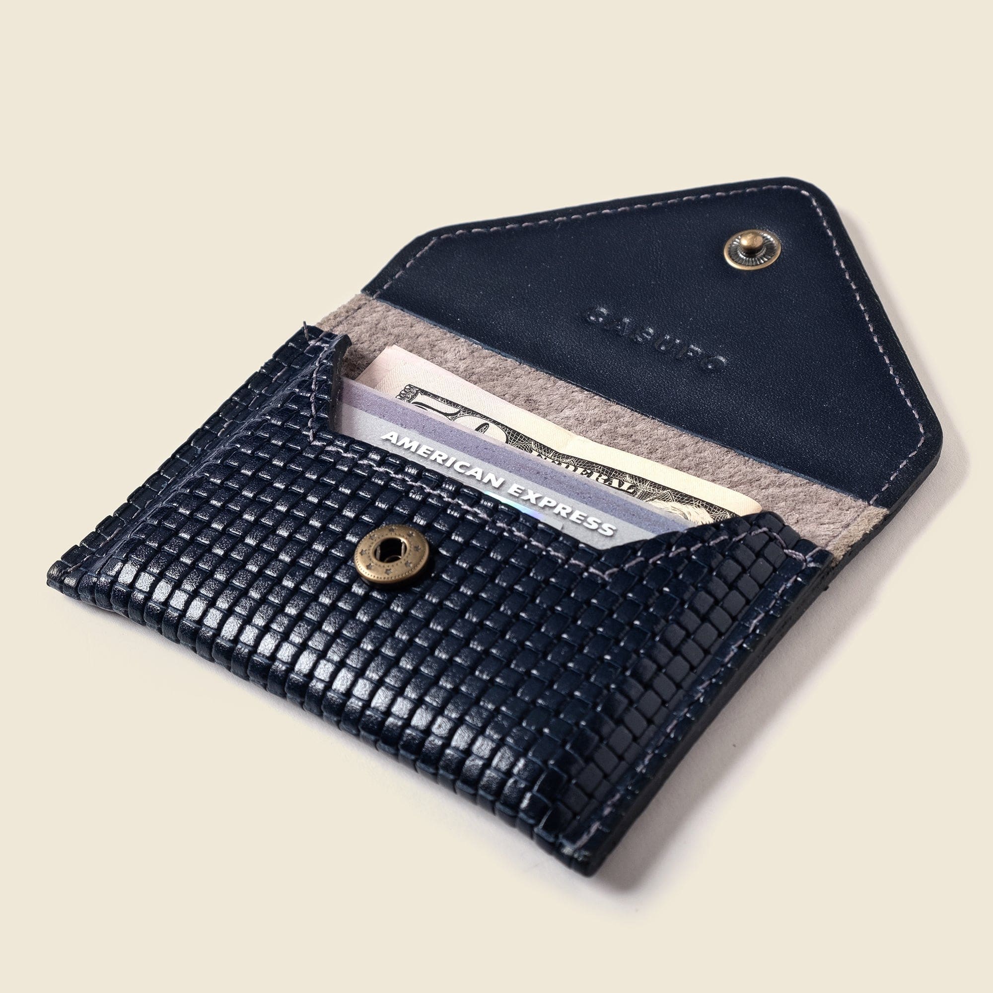 CASUPO Envelope Wallet Mini Envelope Wallet With RFID protection - Navy Limited Edition
