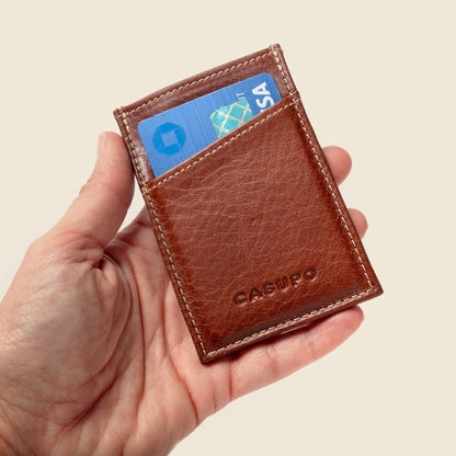 Minimalist Wallet with RFID Protection - Chocolate