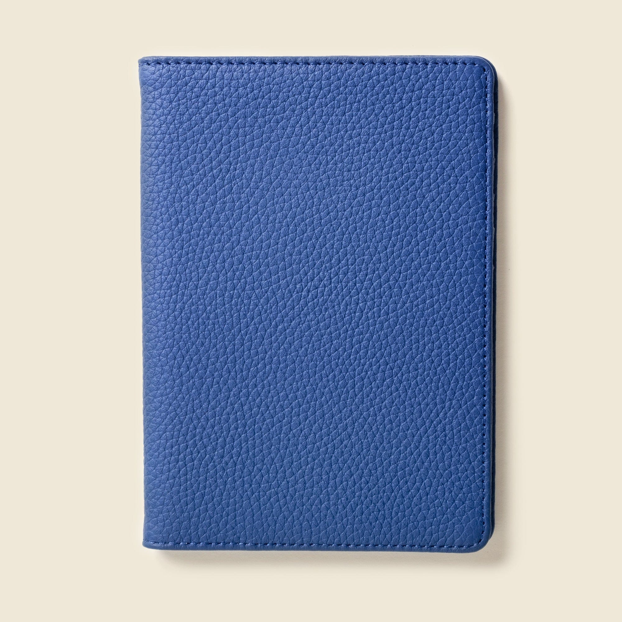 CASUPO Small Leather Goods Leather Passport Wallet with RFID Shield- Cobalt