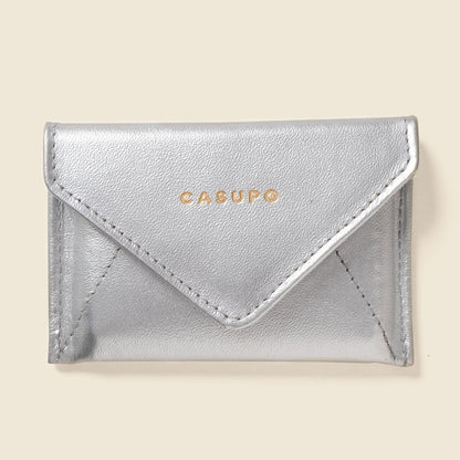 Mini Envelope Wallet With RFID protection - Silver