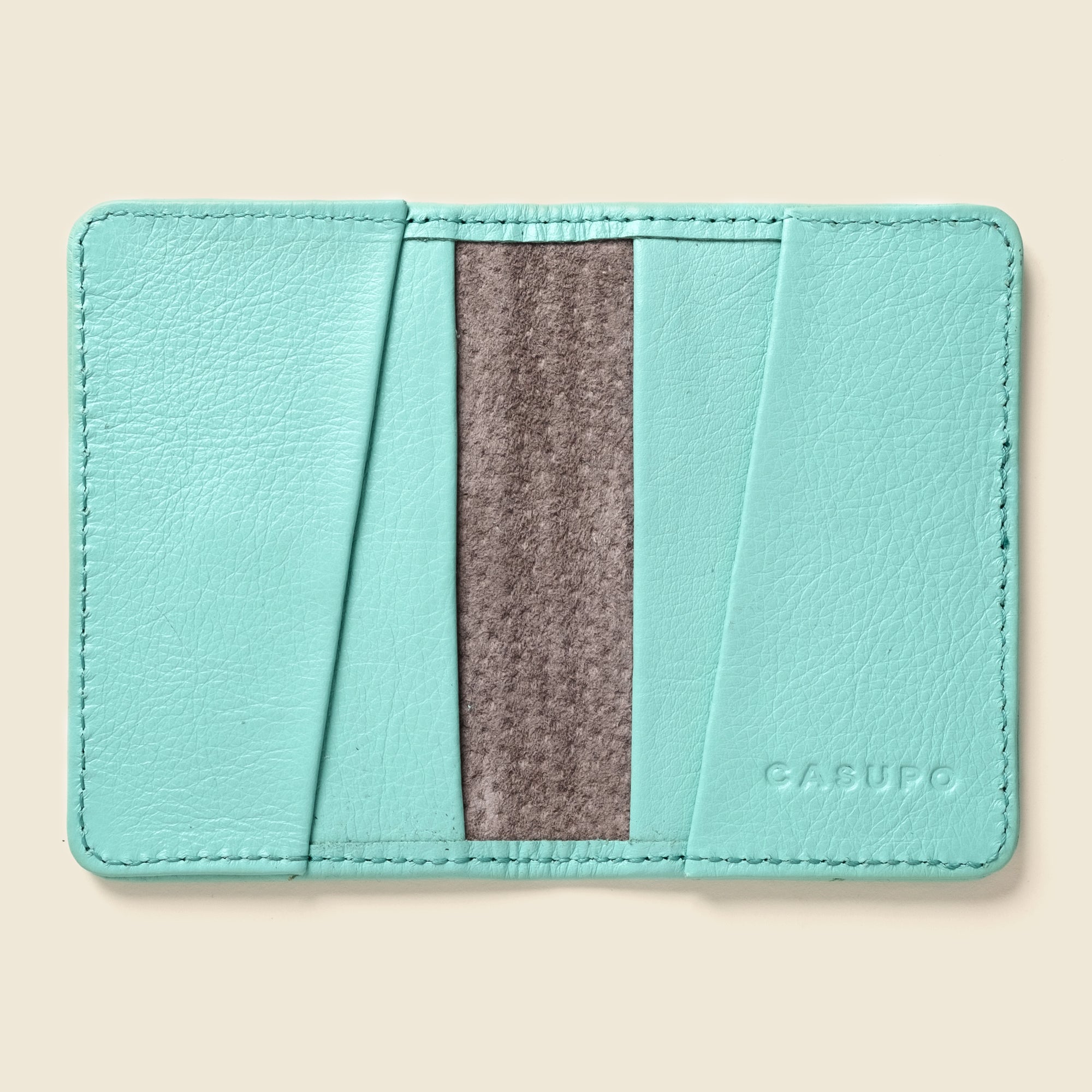 CASUPO Small Bifold Compact Bifold with RFID Protection - Baby Blue