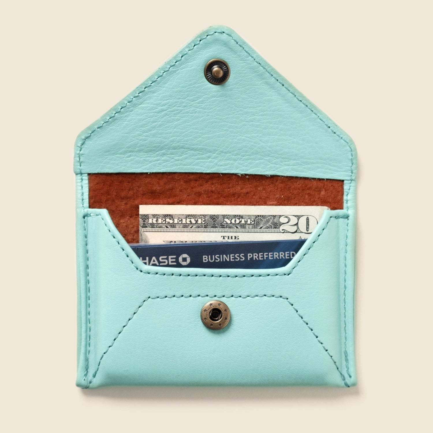 CASUPO Envelope Wallet Mini Envelope Wallet With RFID protection - Baby Blue