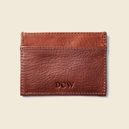Slim Card Holder Wallet with RFID Protection - Chocolate