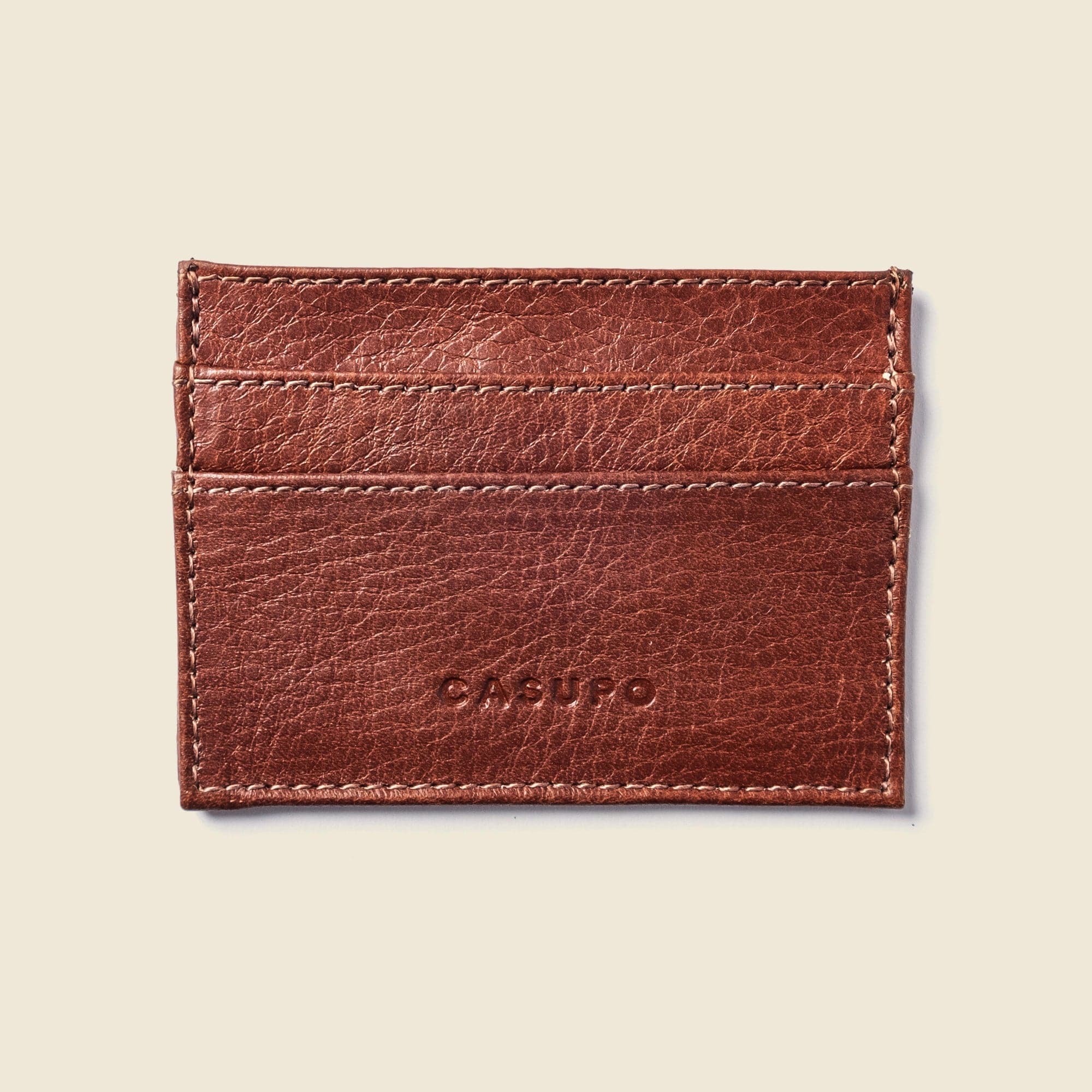 CASUPO Slim Card Holder None Slim Card Holder Wallet with RFID Protection - Chocolate