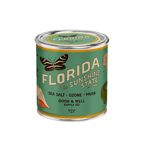 Good &amp; Well Supply Co Candles Half Pint / 8oz / Cotton Wick Florida State Candle