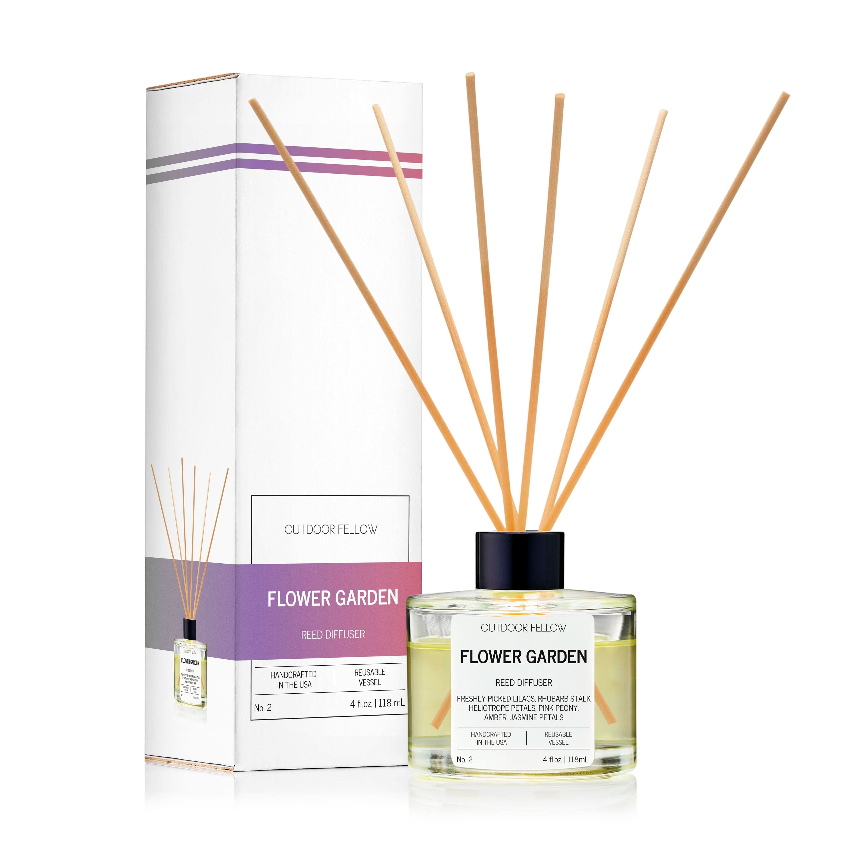 Outdoor Fellow Reed Diffuser Flower Garden Reed Diffuser
