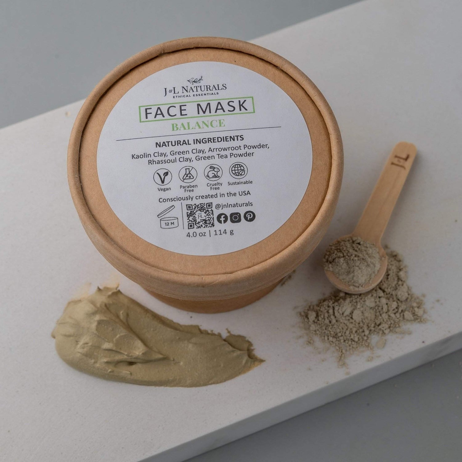 J&amp;L Naturals Face Mask 4.0 oz / Balance Face Mask
