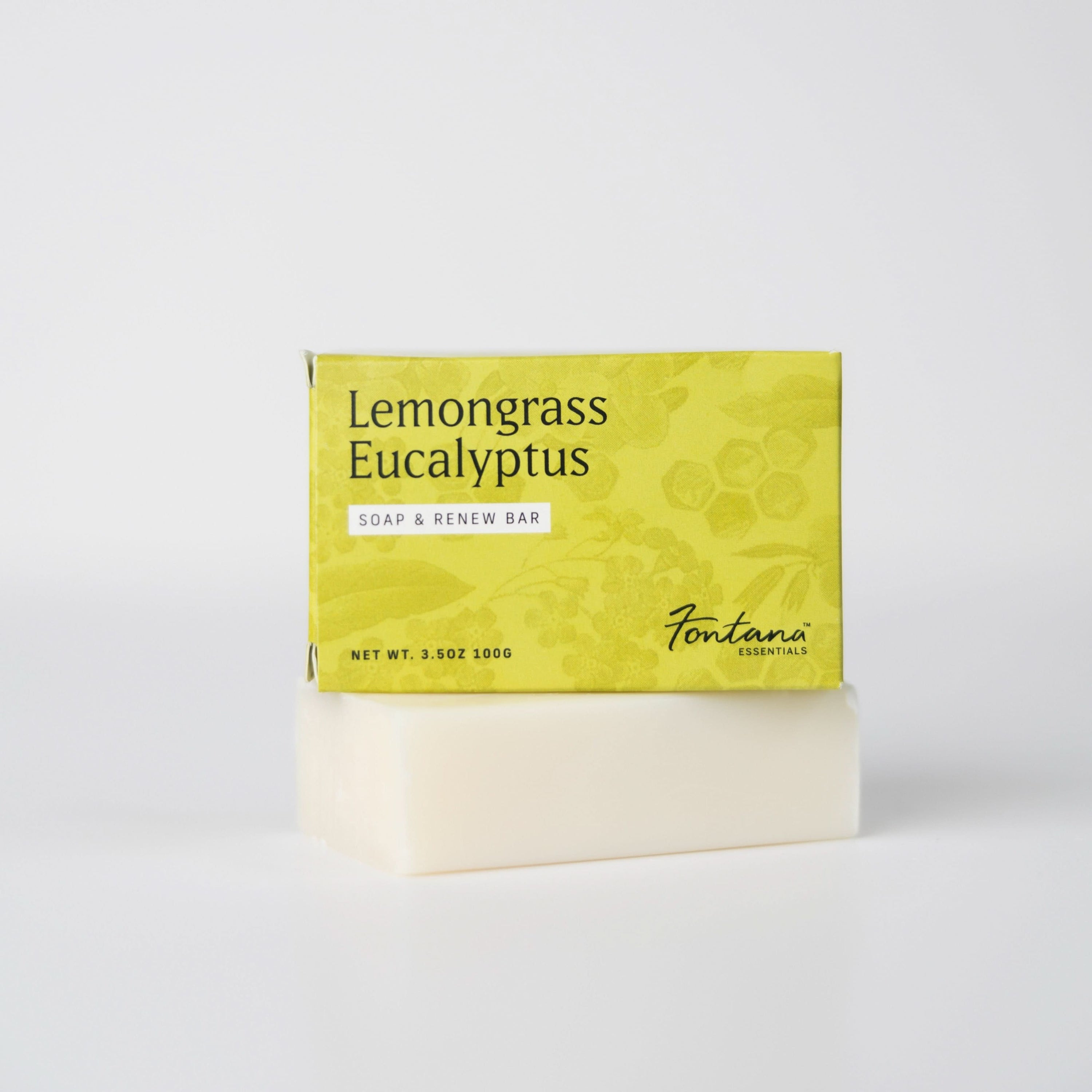 Fontana Candle Co Soap Lemongrass Eucalyptus Triple Milled Bar Soap