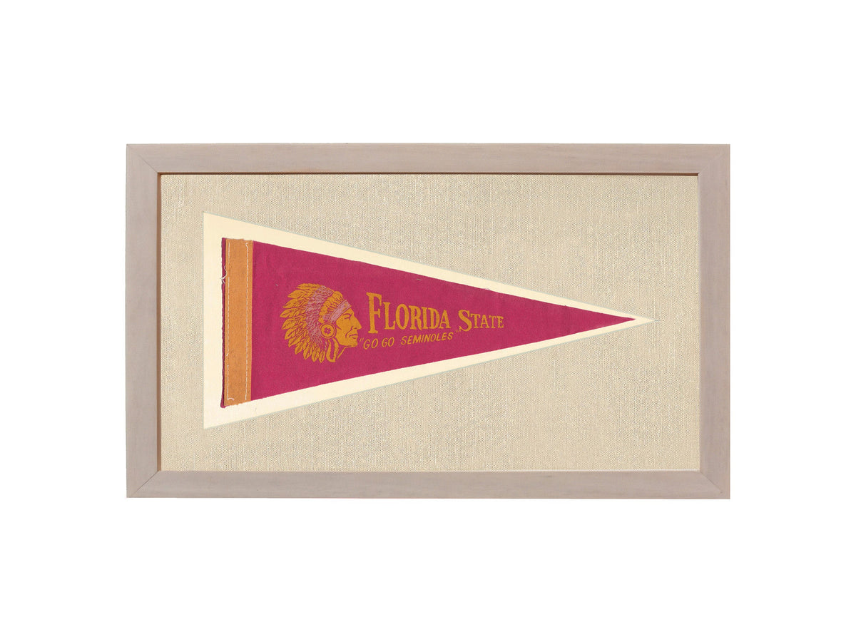 Vintage Florida State University Pennant (circa 1950s)