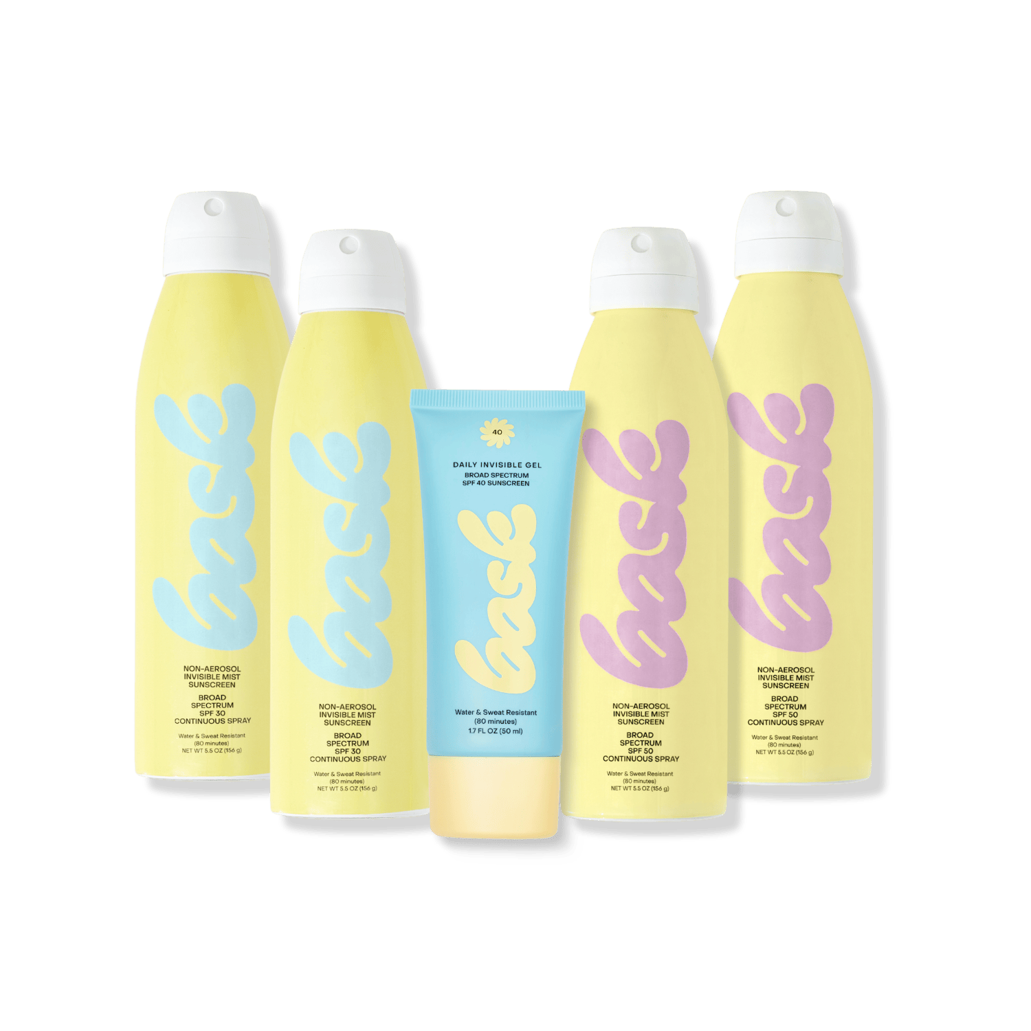 Bask Suncare Sunscreen The Face &amp; Body 5-Pack
